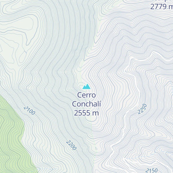 Map of Cerro Conchalí