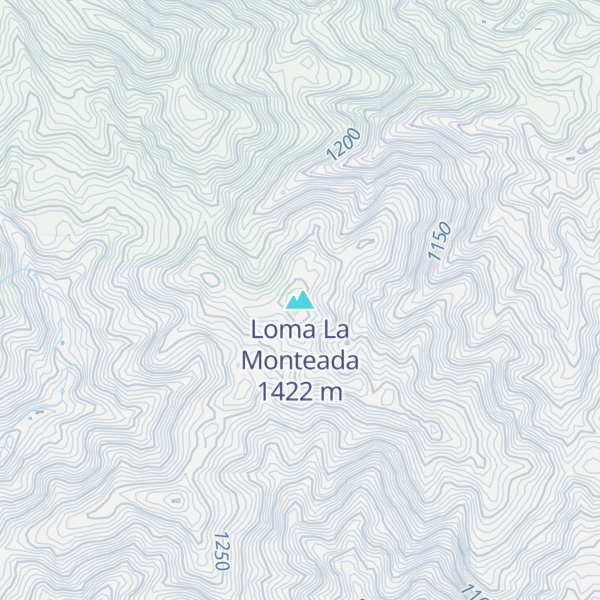 Map of Loma La Monteada