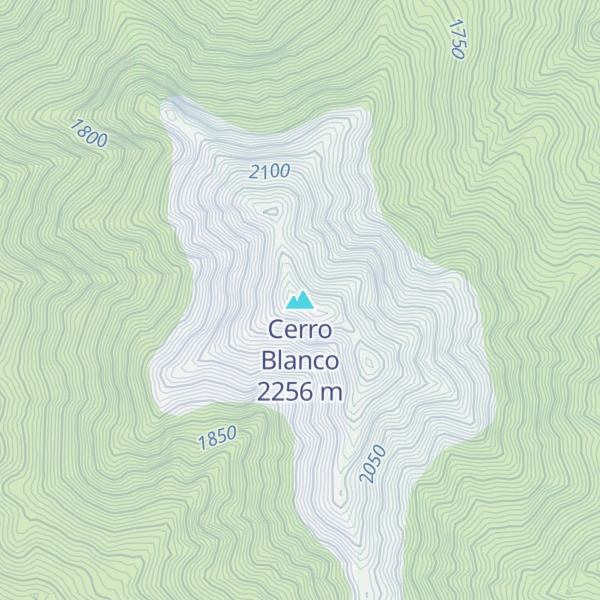 Map of Cerro Blanco