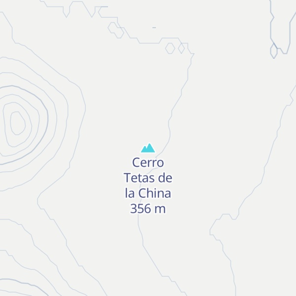 Map of Cerro Tetas de la China