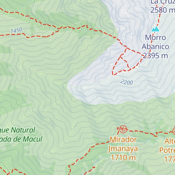 Map of Cerro El Abanico