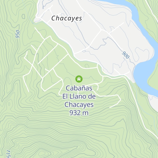 Map of Cabañas El Llano de Chacayes