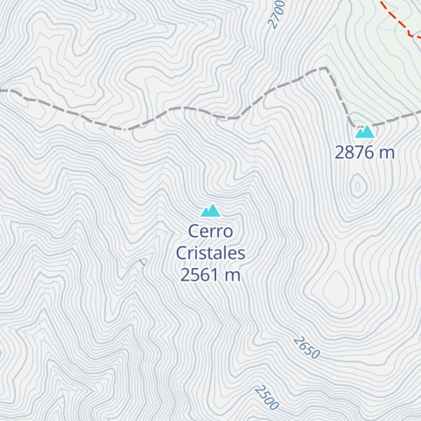 Map of Cerro Cristales