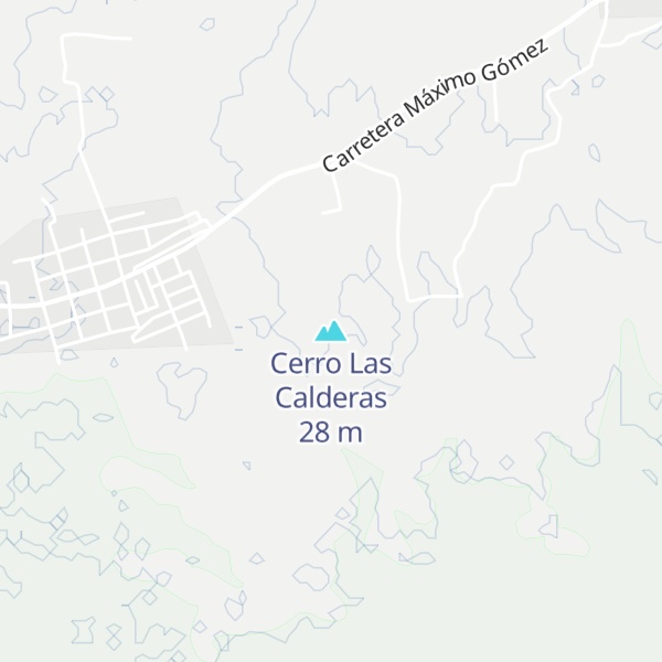 Map of Cerro Las Calderas