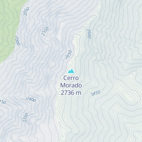 Map of Cerro Morado