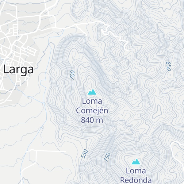 Map of Loma Comején