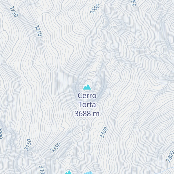 Map of Cerro Torta