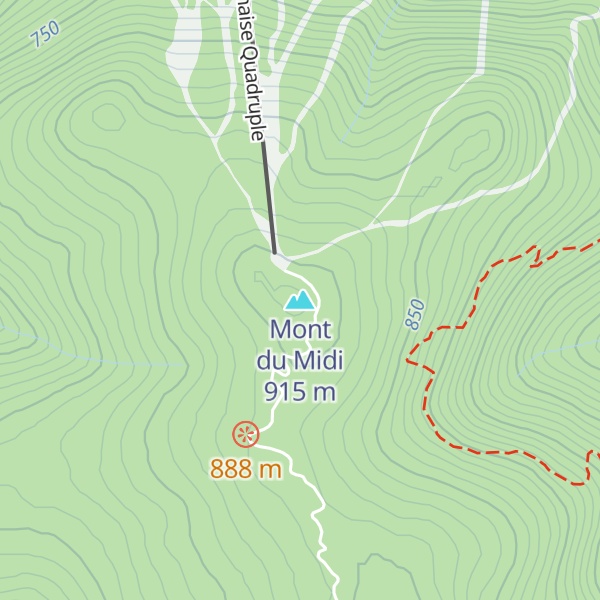 Map of Mont du Midi