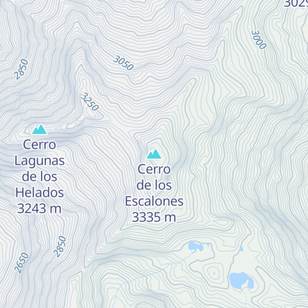 Map of Cerro de los Escalones