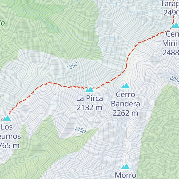 Map of La Pirca