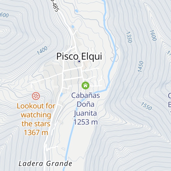 Map of Cabañas Doña Juanita