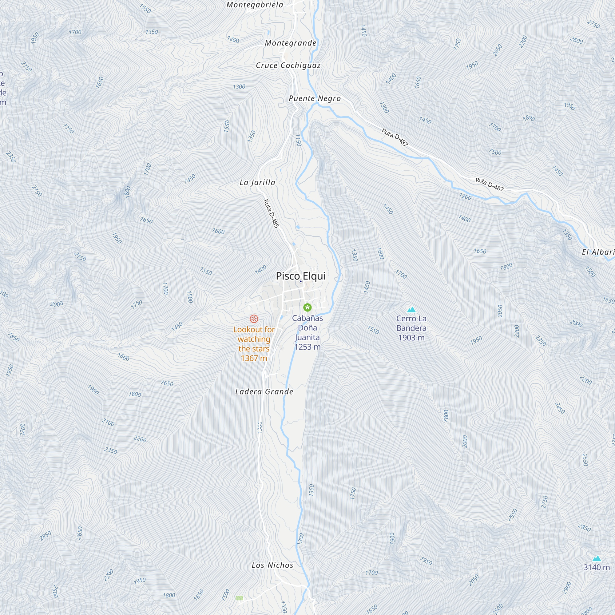 Cabañas Doña Juanita map