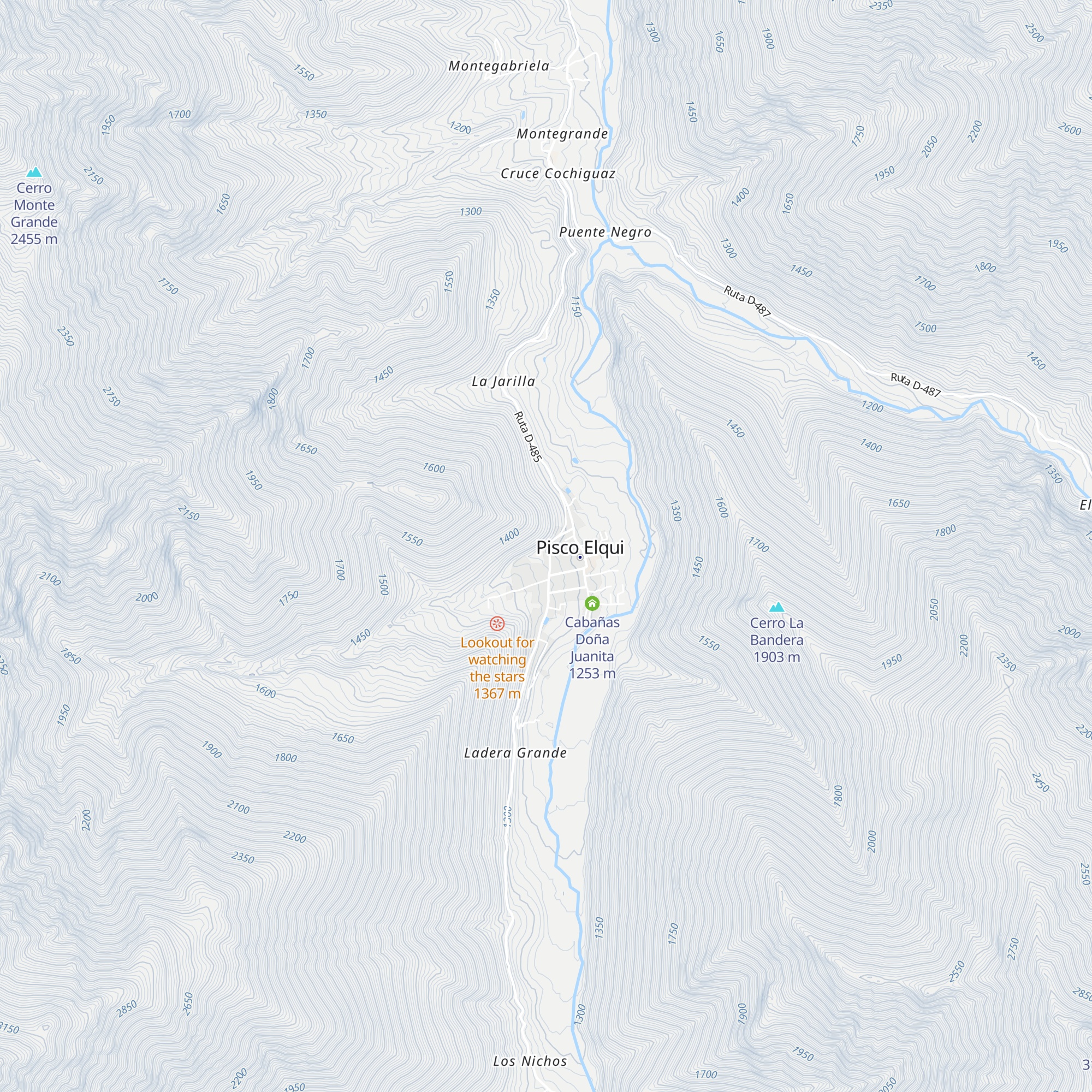 Cabañas Lumalen map