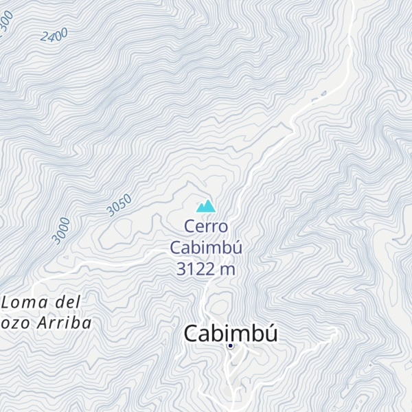Map of Cerro Cabimbú