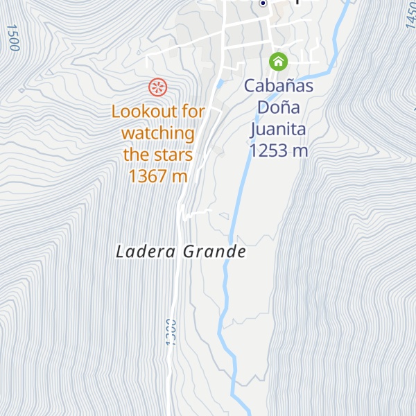 Map of Cabañas Doña Josefa