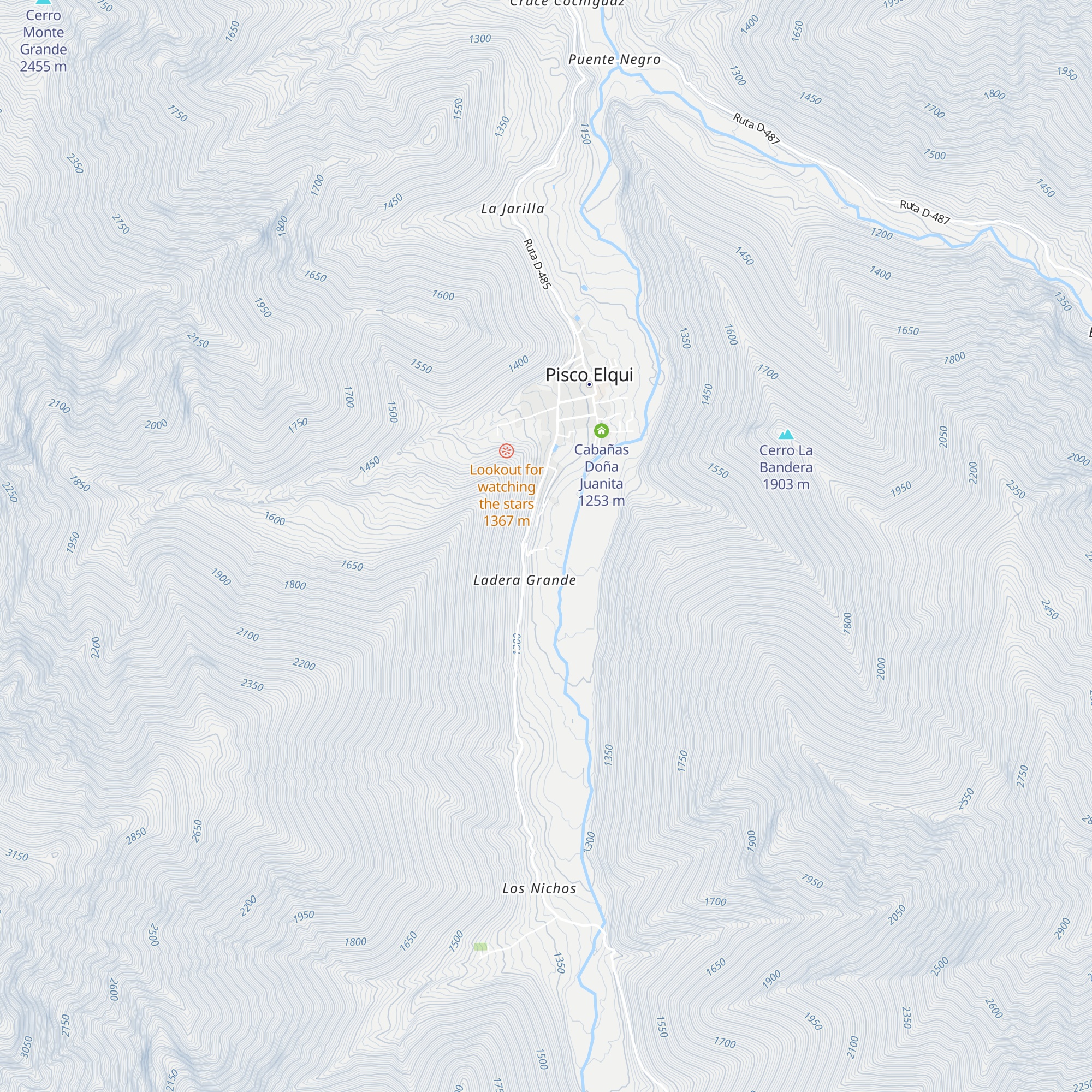 Cabañas Doña Josefa map