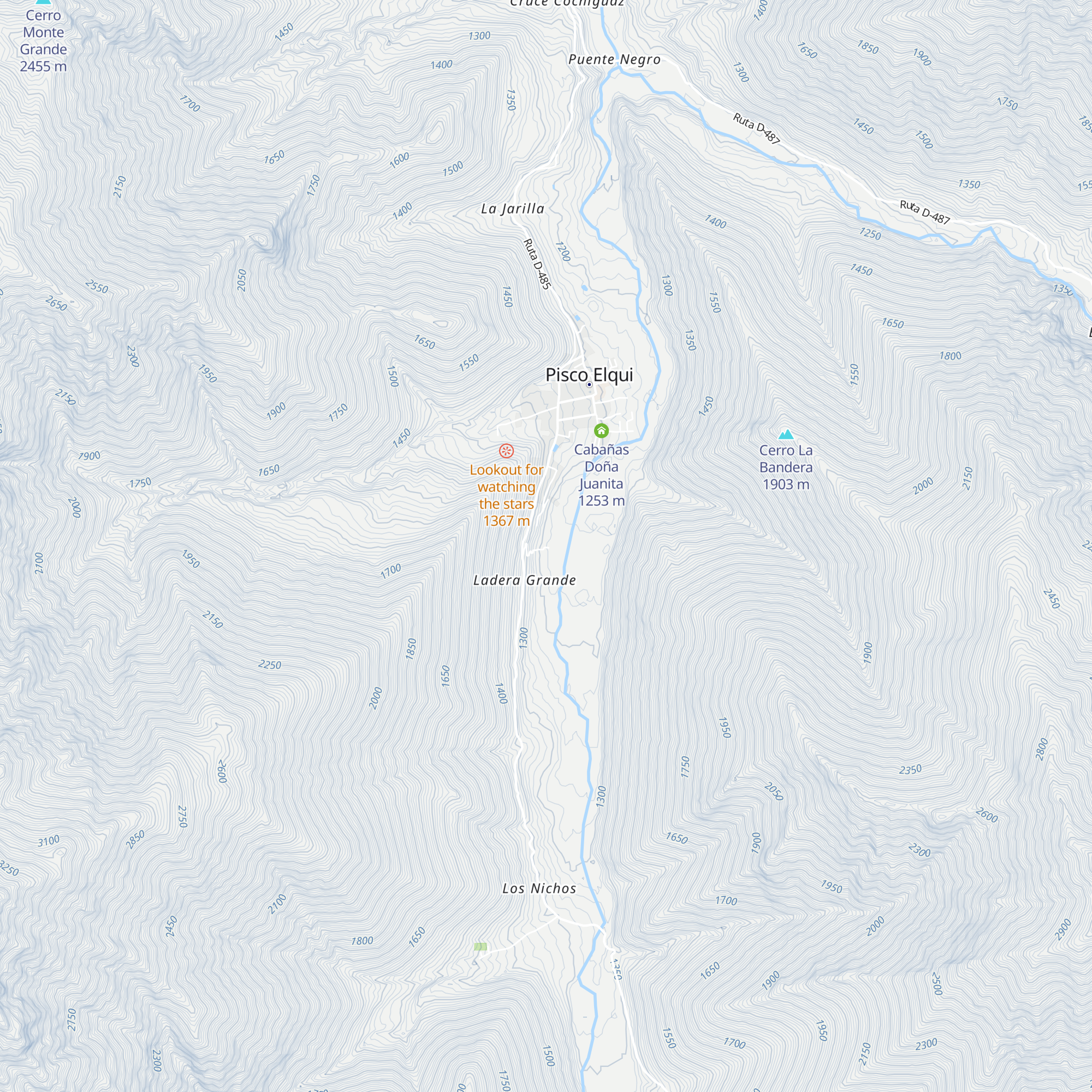 Cabañas Doña Josefa map