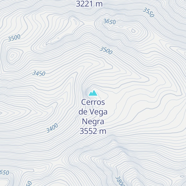 Map of Cerros de Vega Negra