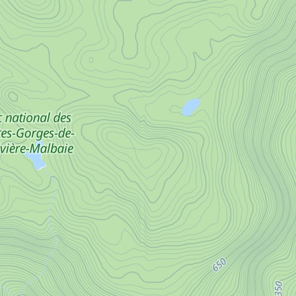 Map of Mont Félix-Antoine-Savard