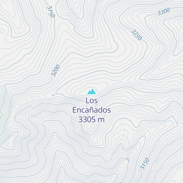 Map of Los Encañados