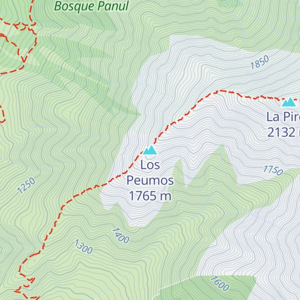 Map of Los Peumos