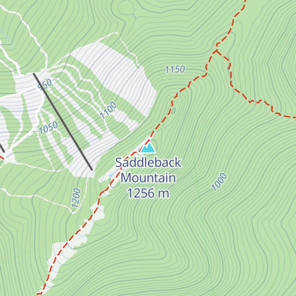 Map of Saddleback Mountain