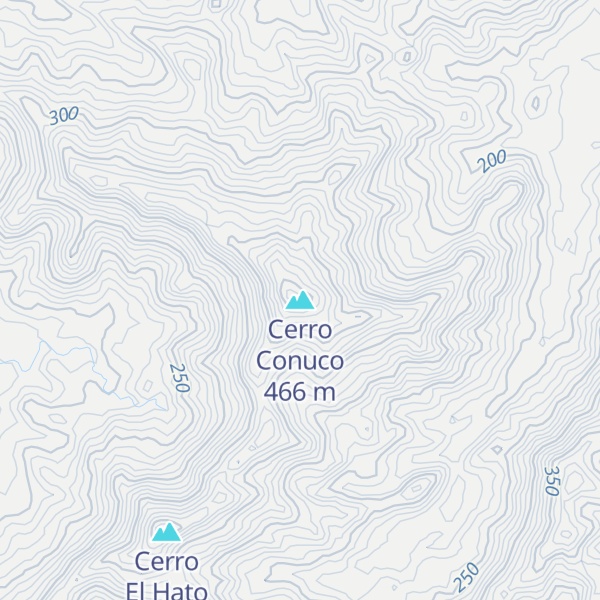 Map of Cerro Conuco