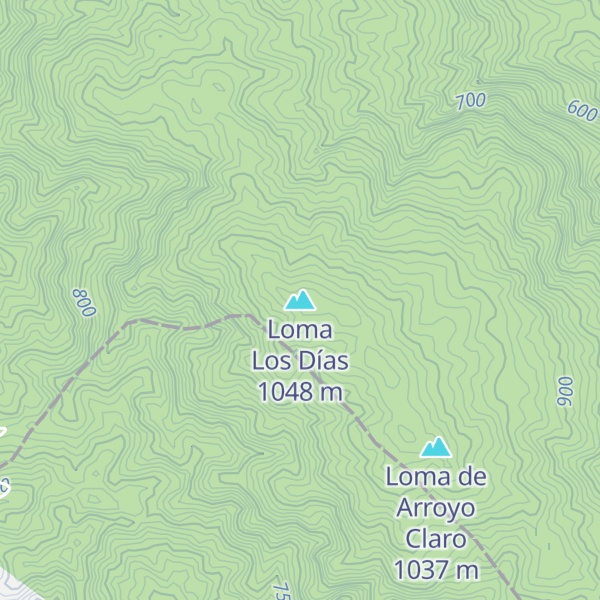 Map of Loma Los Días