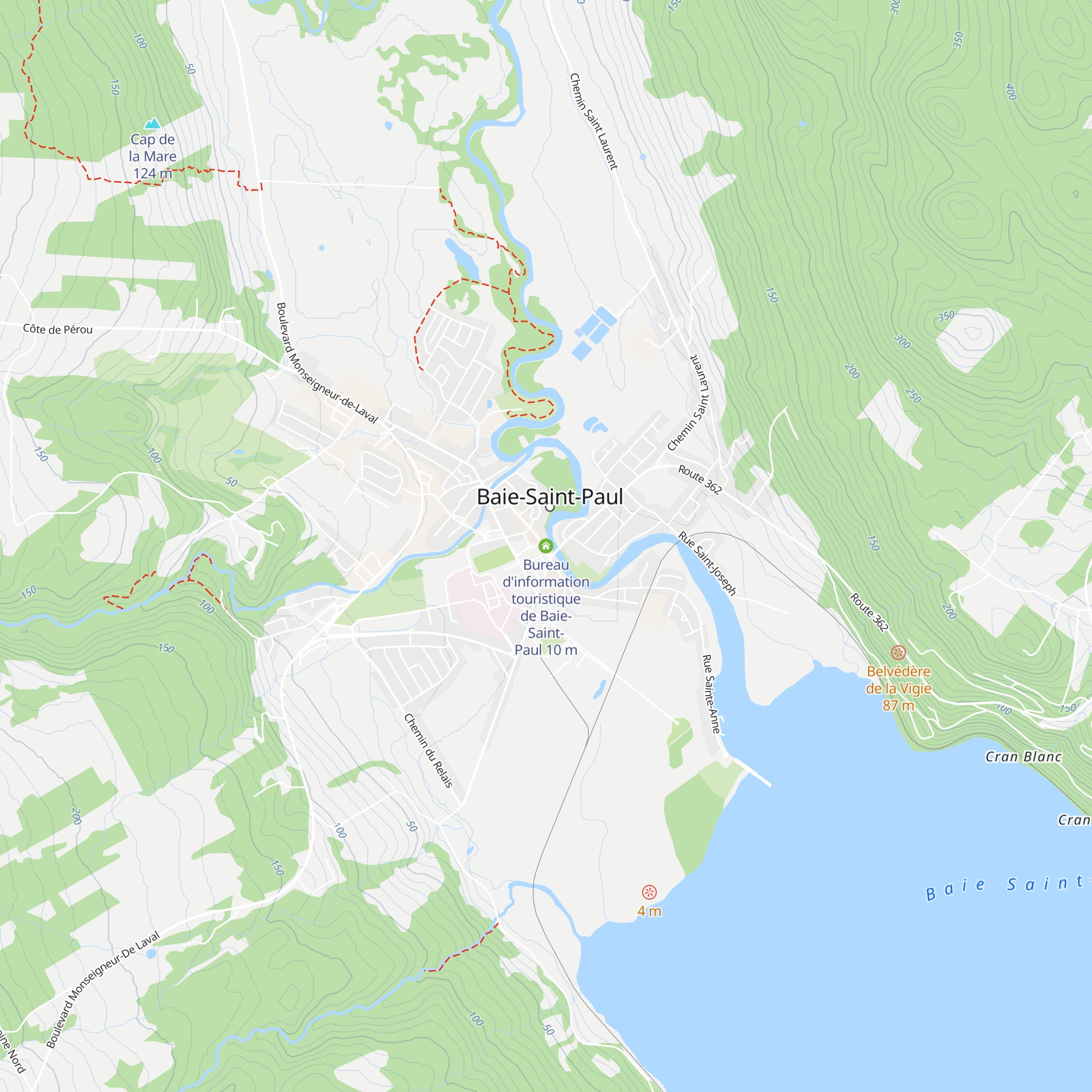 Bureau d'information touristique de Baie-Saint-Paul map
