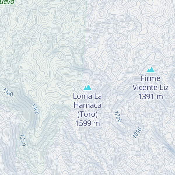 Map of Loma La Hamaca (Toro)