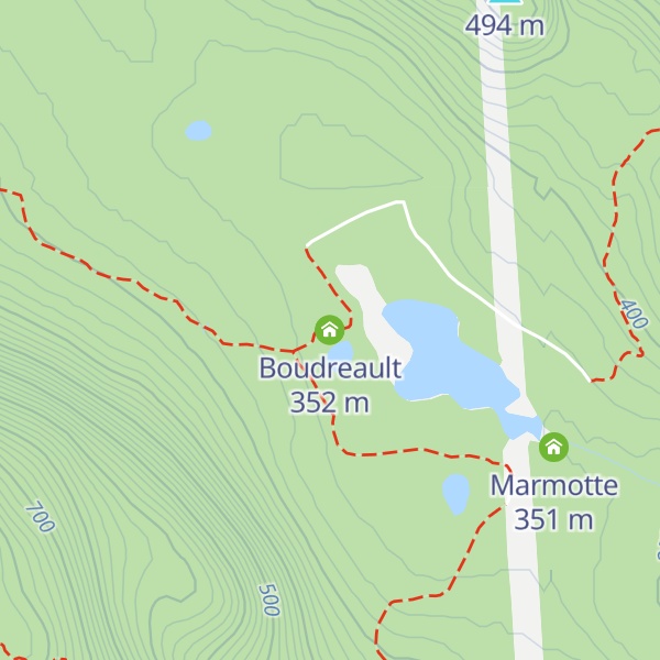 Map of Boudreault