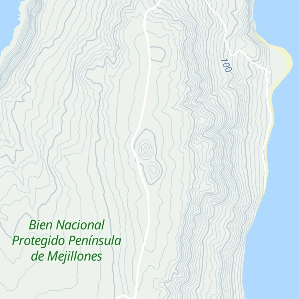 Map of Cerro Tetas de Mejillones