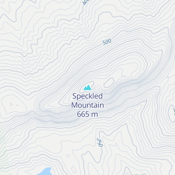 Map of Speckled Mountain