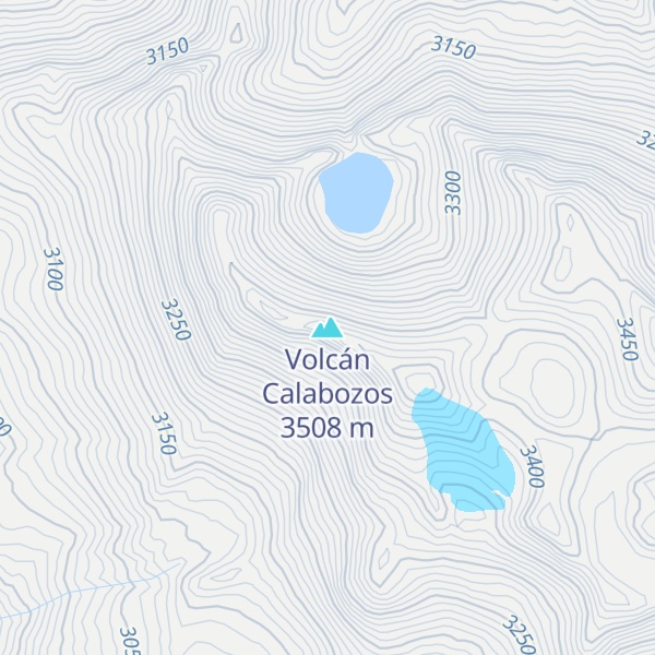 Map of Volcán Calabozos