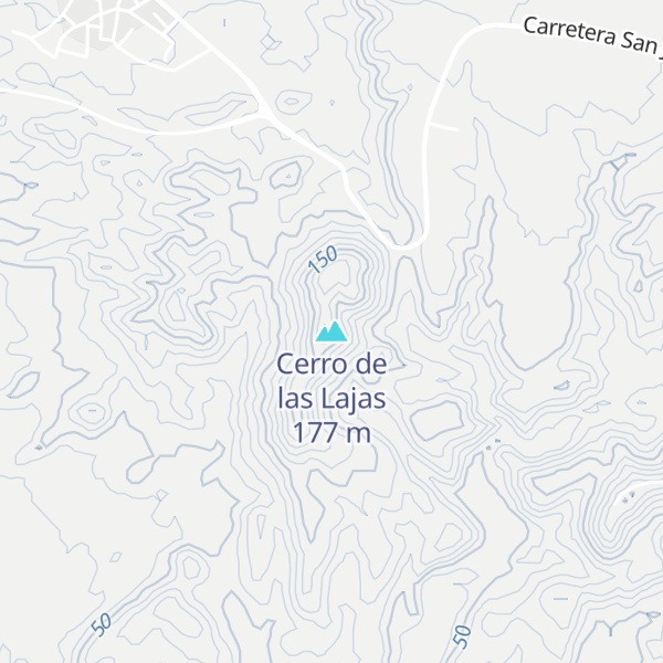 Map of Cerro de las Lajas