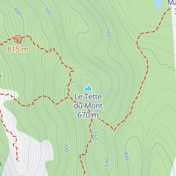 Map of Le Tette du Mont
