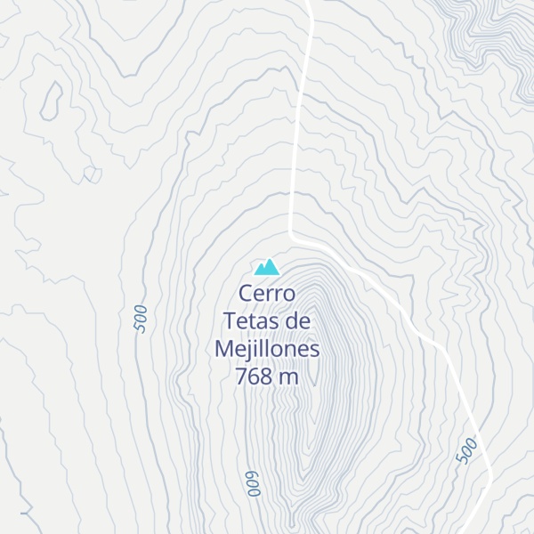 Map of Cerro Tetas de Mejillones