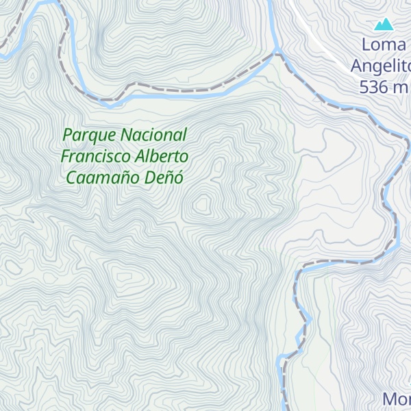 Map of Las Dos Lomas