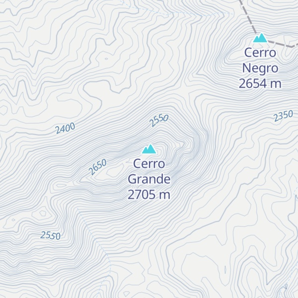 Map of Cerro Grande
