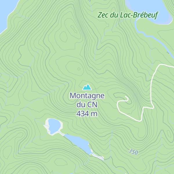 Map of Montagne du CN