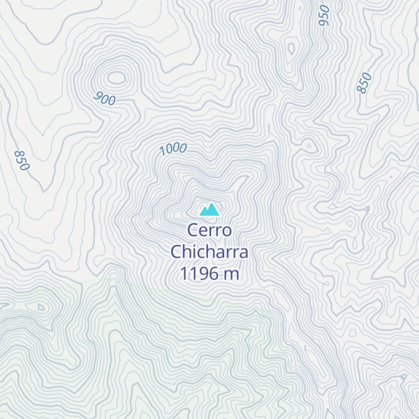 Map of Cerro Chicharra