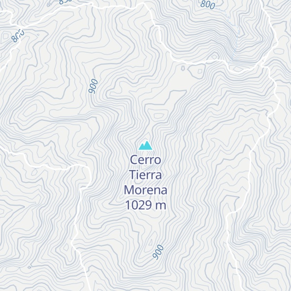 Map of Cerro Tierra Morena