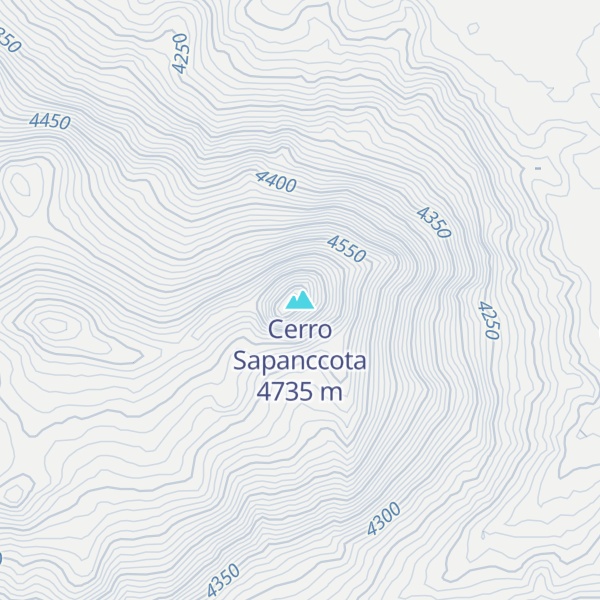 Map of Cerro Sapanccota