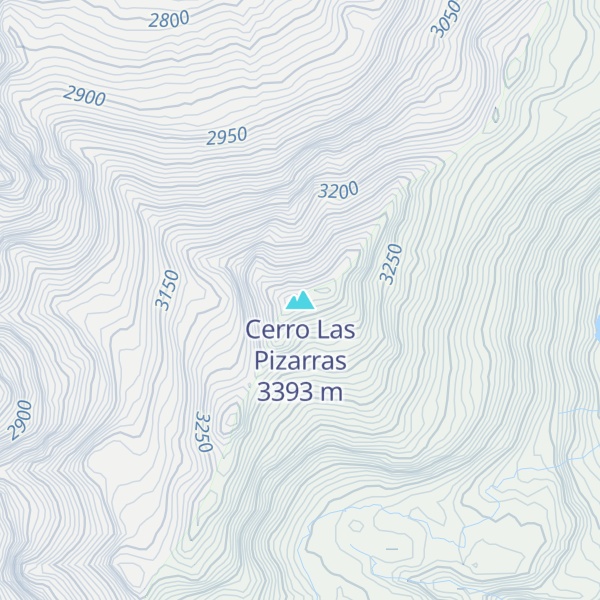 Map of Cerro Las Pizarras