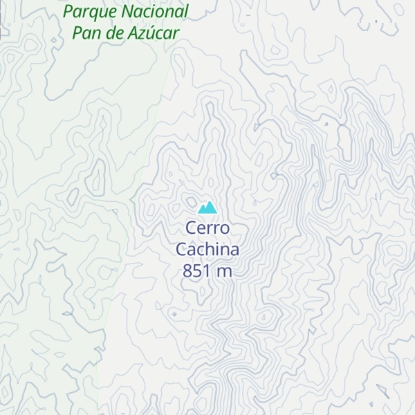 Map of Cerro Cachina
