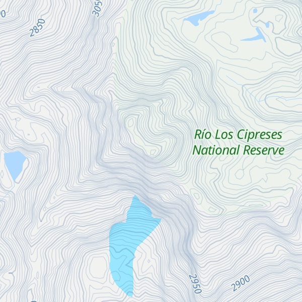 Map of Cerro Los Helados