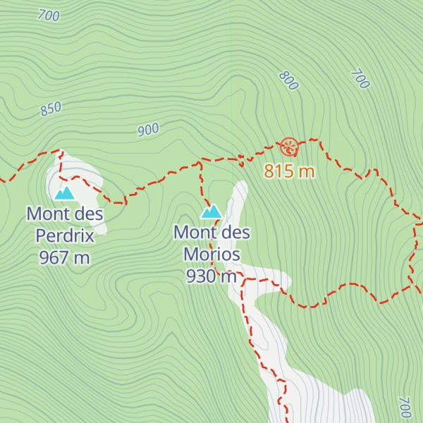 Map of Mont des Morios