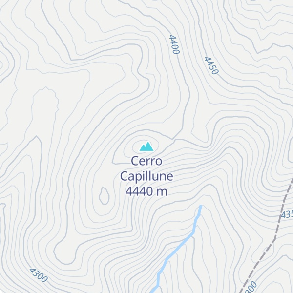 Map of Cerro Capillune