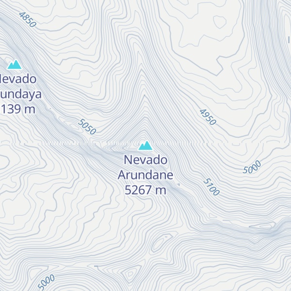 Map of Nevado Arundane