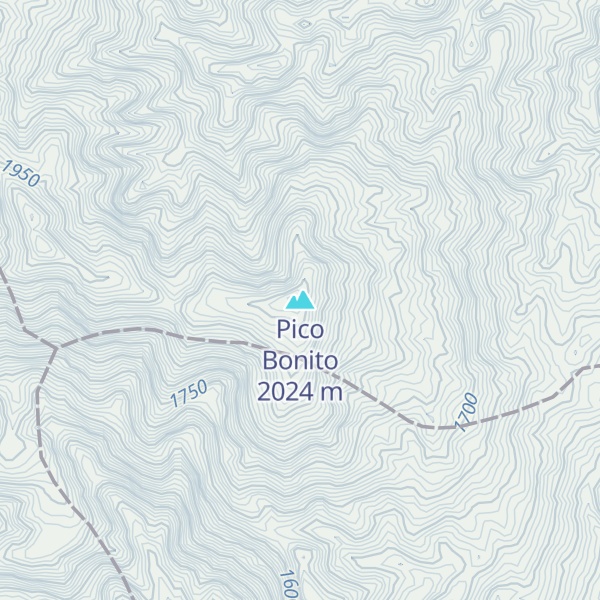 Map of Pico Bonito